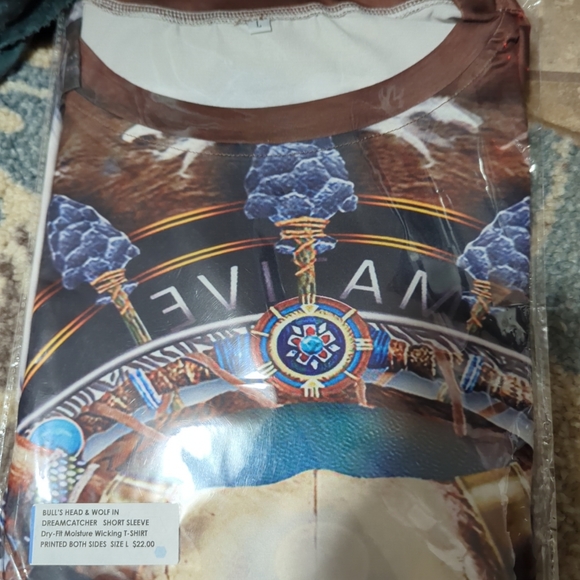 T-SHIRT Casual Street Style Mid Tribal Graphic Tee, Men's Shirt - Picture 4 of 5